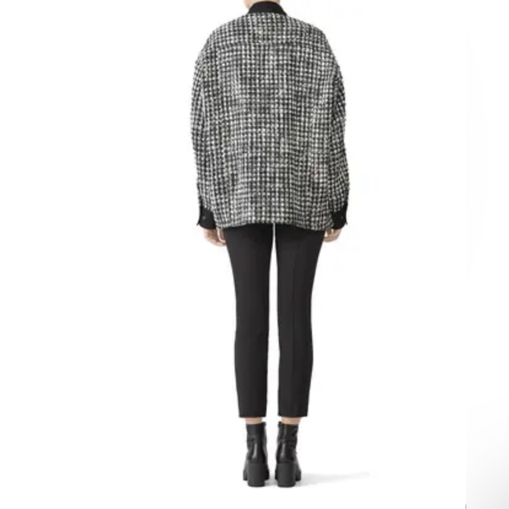 THE KOOPLES Garden Tweedy Pockets Full Zip Black Gray Jacket Small - Picture 2 of 8